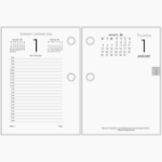 Collins 2026 Desk Calendar Refill 13E Side Opening