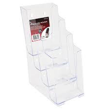 Brochure Holder, DL Portrait, 4 Pocket 4-Tier