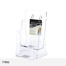 Brochure Holder, DL Portrait, 3 Pocket 3-Tier