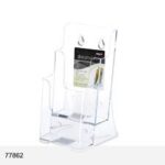 Brochure Holder, DL Portrait, 2 Pocket 2-Tier