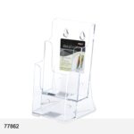 Brochure Holder, A4 Portrait, 2 Pocket 2-Tier