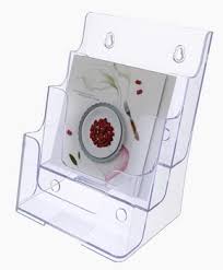 Brochure Holder, A5 Portrait, 3 Pocket 3-Tier