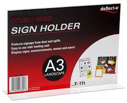 Sign Holder, A3 Landscape