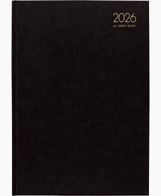 Collins 2026 A43 Diary - Black