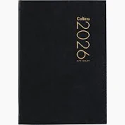Collins 2026 A72 Pocket Diary 2 Day per Page - Black