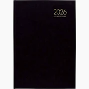 Collins Windsor 2026 A53 Diary Week to View - Black